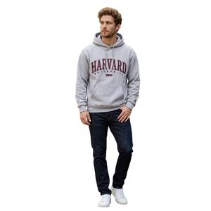 H&M Men's XL Gray Harvard University Ivy League Collegiate Hoodie Sweatshirt